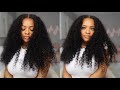 BEST GLUELESS CURLY WIG ✨💕 5 MINUTE NO GLUE INSTALL ft. ISEE Hair