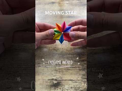 ORIGAMI MOVING STAR TUTORIAL PAPER FOLDING | HOW TO MAKE MOVING ANTISTRESS PAPER STAR STEP BY STEP