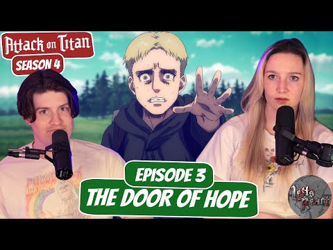 Reiner's Childhood | Attack on Titan Season 4 Reaction with my Girlfriend | Ep 3 “Door of Hope"