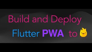 Build and Deploy Flutter PWA to Firebase