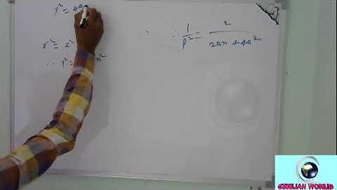 pedal equation of parabola y^2 = 4ax+a differential calculus and its application