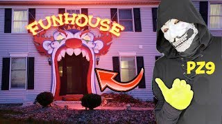 HAUNTED HOUSE CHALLENGE WITH PZ9 GONE WRONG!! *PZ9 RUNS AWAY*