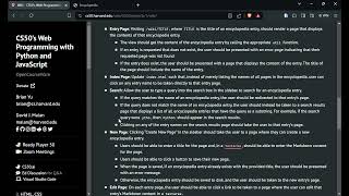 Harvard CS50 Web | Project 1: Wiki