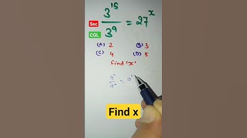 Find the value of x #indices #surds #roots #exponents #maths #algebra #polynomials #ssc #reasoning