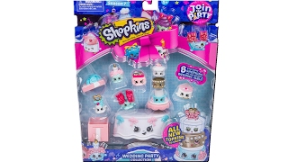 Shopkins Season 7 Join the Party Wedding Party Collection Pack Unboxing Toy Review