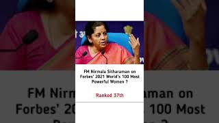 Nirmala sitharaman Forbes ranked in most powerful women is