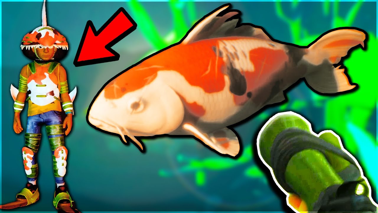 Fighting the SECRET KOI FISH (Koi Fish Armor + Harpoon Gun) in Grounded