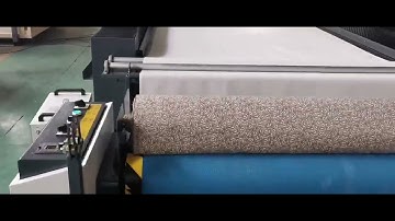 Automatic feeding function with correcting frame co2-laser cutting  fabric clothes