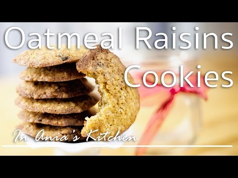 Mother's Day Oatmeal Raisins Cookies - Ciasteczka Owsiane - Recipe #209