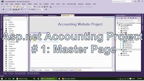 Asp.net Accounting Project # 1 : Master Form,Child Form