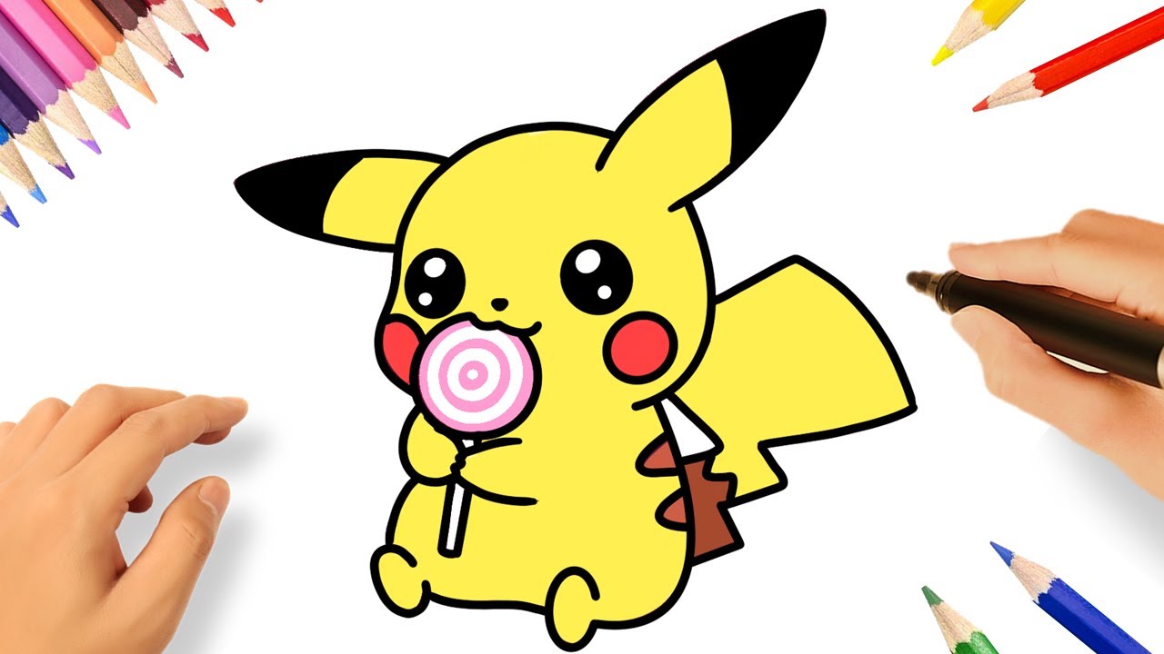 Como desenhar o PIKACHU 💛 Desenho fofos / Desenhos Kawaii / Desenho passo  a passo / Pokémon / Cute 