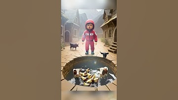 Squid Game 2 Spit Out Chicks in a Abandoned Pit with Bulls and Water