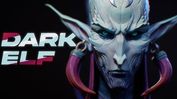 3D Character - Dark Elf warrior