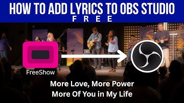 How to Add Lyrics to OBS Studio Using FREE SOFTWARE