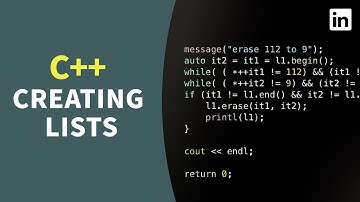 C++ Tutorial - Creating Lists