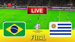 BRAZIL vs URUGUAY - Copa America 2024 Final | Full Match All Goals | Live Football Match