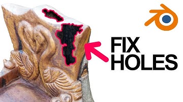 Fix Holes in Photogrammetry With Blender: How To Repair Bad Photo-Scans