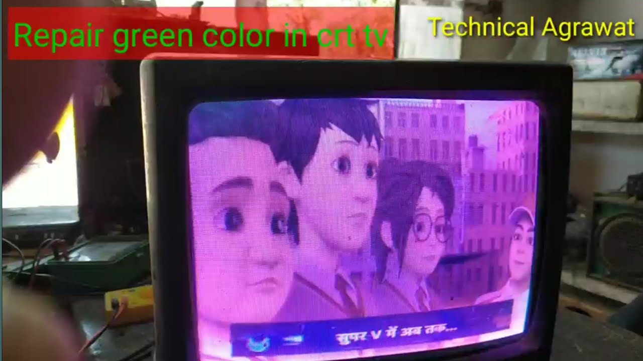 Repair green color in crt tv YouTube