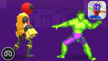 Merge Superhero: Fighting - Gameplay Walkthrough Part 1 - Basic Game Level (iOS, Android)