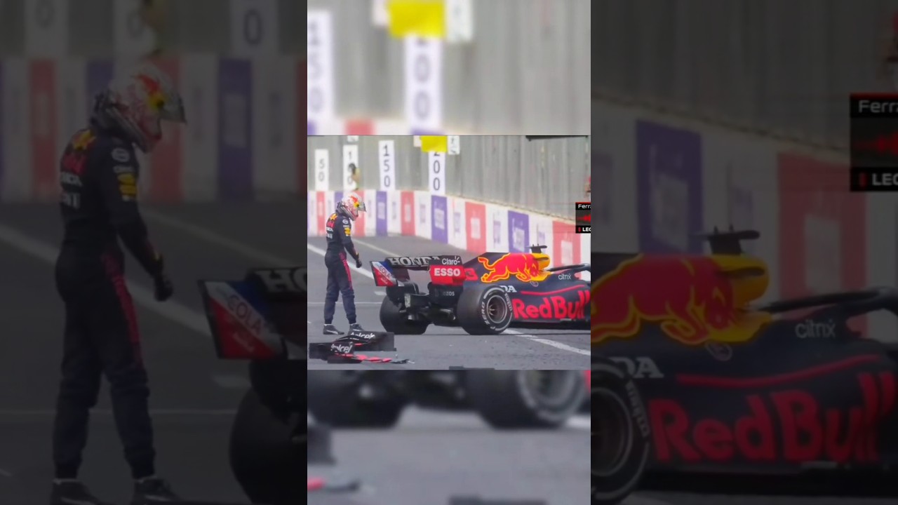 Le CRASH à 320 km/h de Verstappen ! 🇦🇿😱