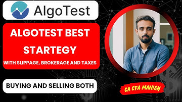 Algotest Best Selling Strategy | Algotest Best Buying Startegy - CA Manish Variyani