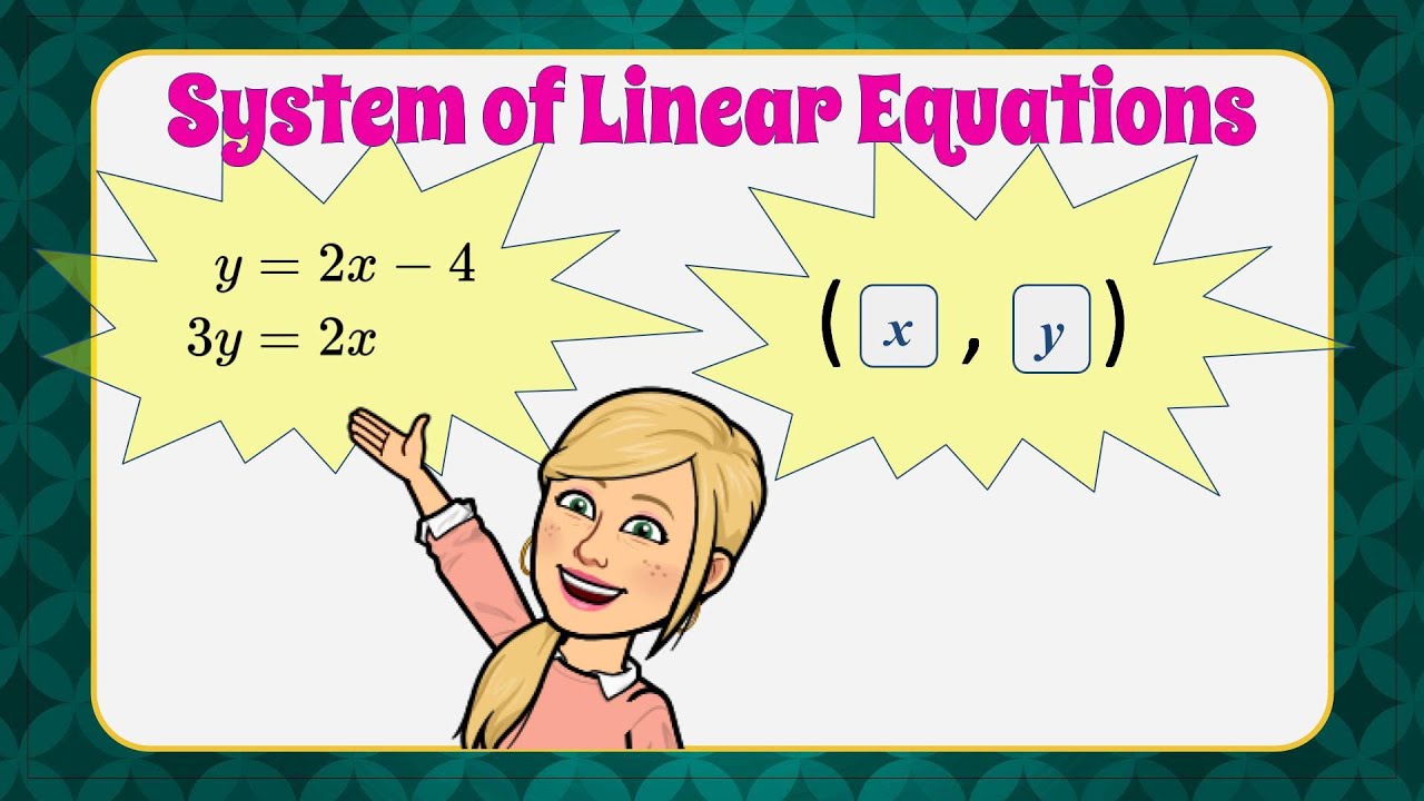 Solve the System of Linear Equations Using Substitution | 8.EE.C.8 💗💙 ...