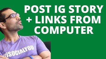 Post Instagram Stories With SWIPE UP Link From Your Computer (MAC/PC)