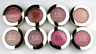 Milani Baked Powder Blushes: Live Swatches & Review
