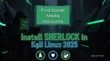 Find Social Media Accounts | How to Install Sherlock In Kali Linux 2025