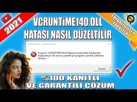 Vcruntime140.dll Hatası çözümü Kanıtlı 2021 I How To Fix Vcruntime140.dll Missing Error 2021