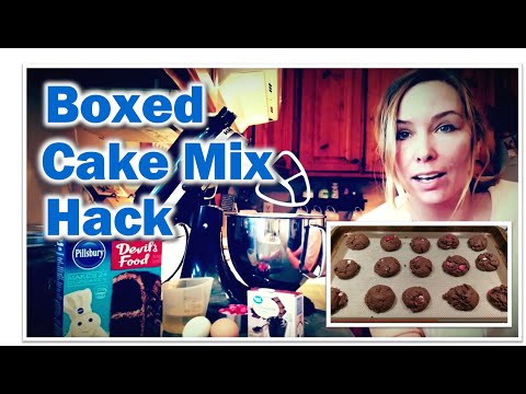 ~boxed-cake-mix-hack~-4-ingredient-triple-chocolate-cookies