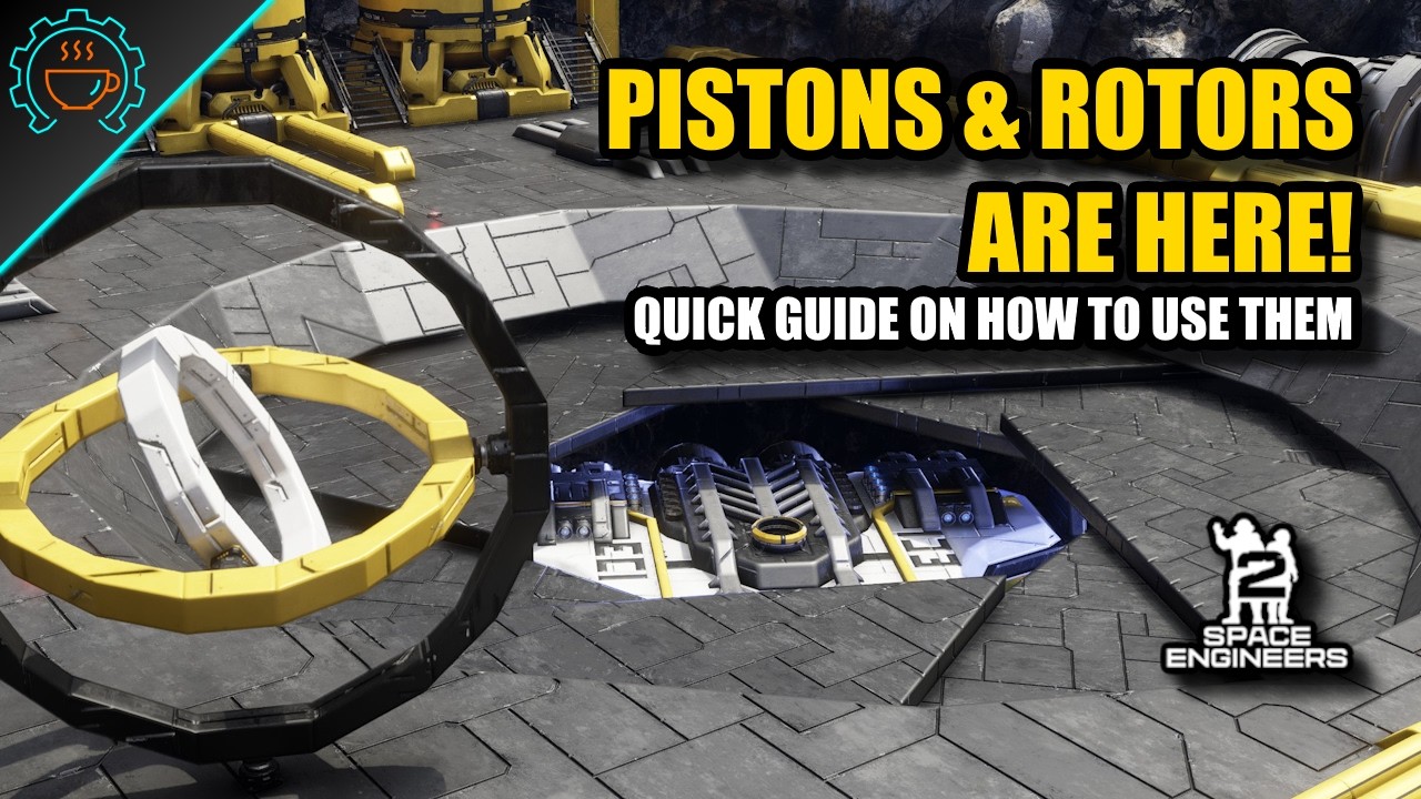 Space Engineers Rotor Ramp Are You Ready for Pistons and Rotors? Quick Guide Preview for VS2.2 ...