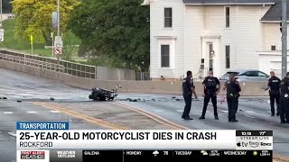 25-year-old motorcyclist dies in crash at Rockford intersection