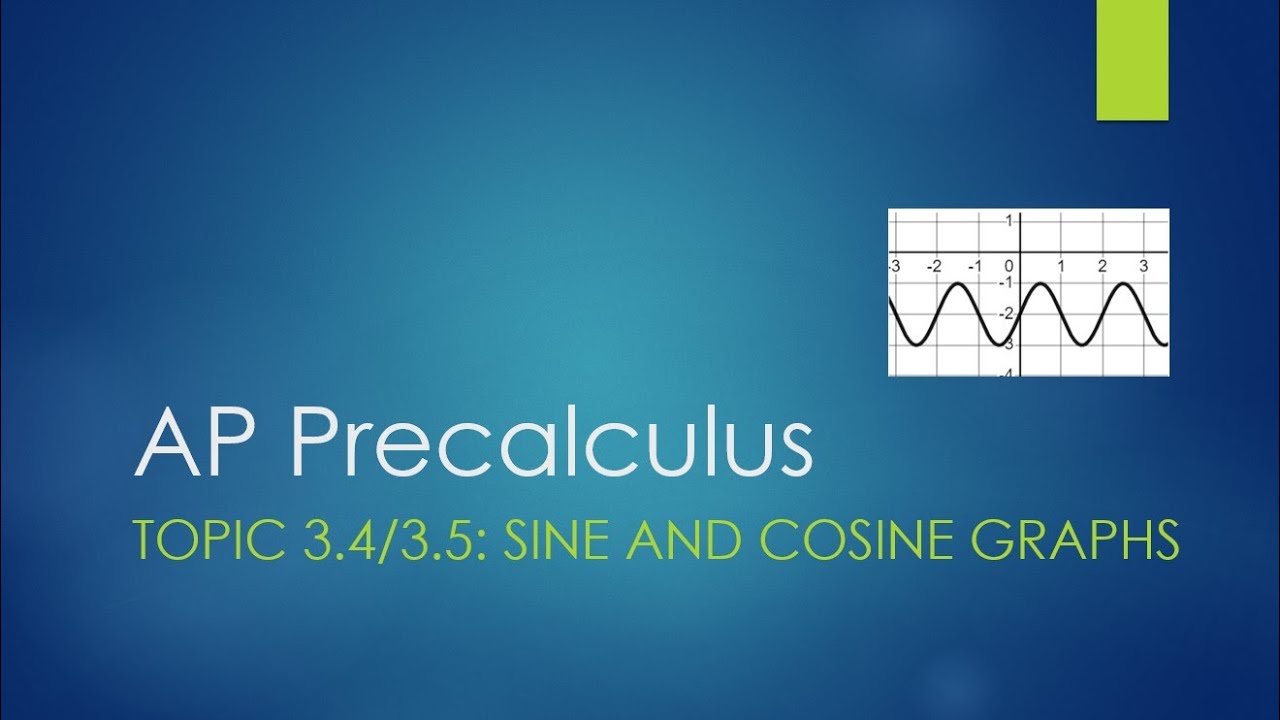 AP Precalculus Topics 3.4/3.5: Sine and Cosine Graphs - YouTube