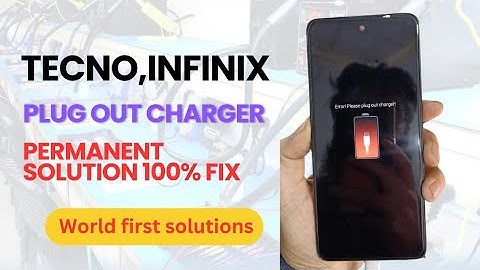 Tecno spark GO 2024 | infinix Smart 8 X6525 | Error Plug out Charger Final and permanent solution