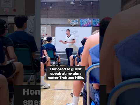 Guest Speaker for the the Football Team at Trabuco Hills High School - Andrew Walsh