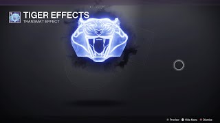 Tiger Effects transmat effect - Bright Dust - Weekly cosmetics for Bright Dust in Eververse
