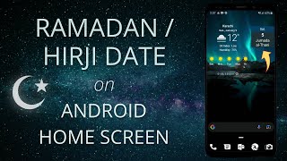 Ramadan / Hijri Date on Android Home Screen screenshot 5