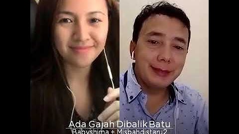 "ada gajah di balik batu"misbahsmul fit artis baby shima