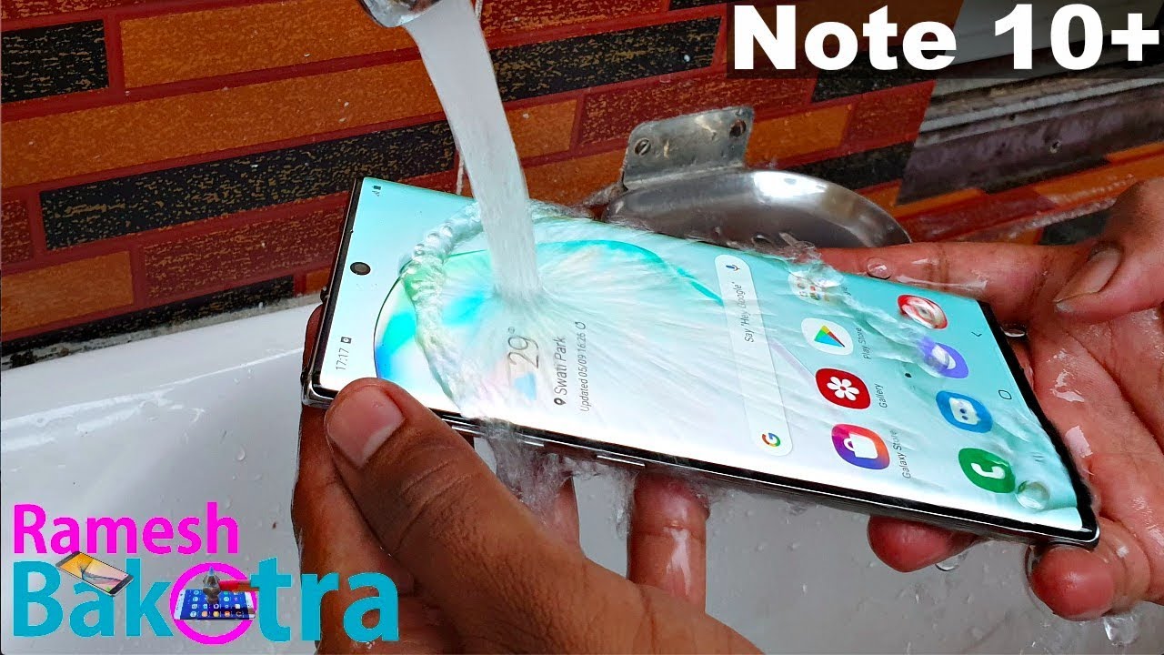 Samsung Galaxy Note 10 Plus Water Test 