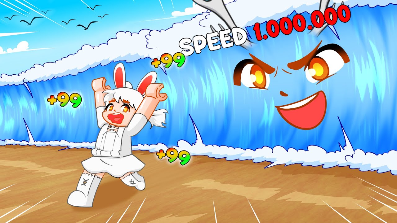 SETIAP DETIK KECEPATAN AKU BERTAMBAH AGAR  BISA KABUR DARI TSUNAMI RAKSASA!