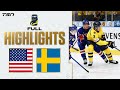 USA vs. Sweden FULL HIGHLIGHTS -- 2024 World Junior Championship Gold Medal Game image