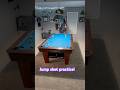 Practicing my jump shot with my new custome ICE by Mike Johnson cue! amazing! 🤩 #billiards
