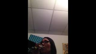 Soul singer Nolie singing original song Somberness