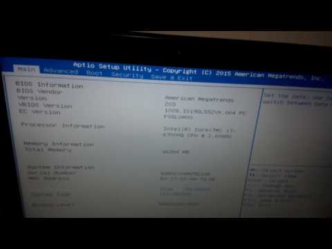 Asus ROG GL552VX - Setting Bios n Booting SSD - instal windows 10 - with flashdisk..