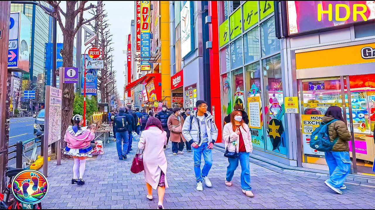 Akihabara Tokyo Evening Walk 秋葉原 | Night Walking Tour • 東京 秋葉原 • 4K HDR ASMR