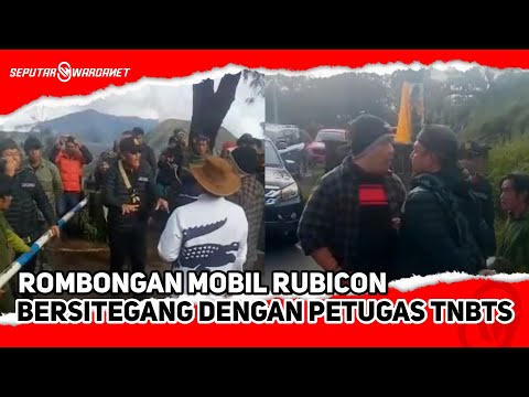 Rombongan Mobil Rubicon dan Land Cruiser Memaksa Masuk Kawasan Gunung Bromo Hingga Bersitegang