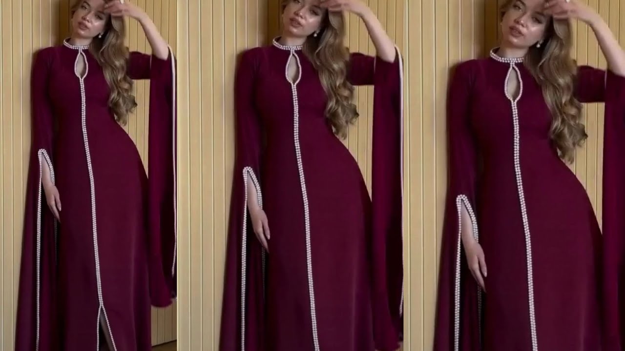 Velvet modern dress design / ready at home / handwork embroidery / full material  