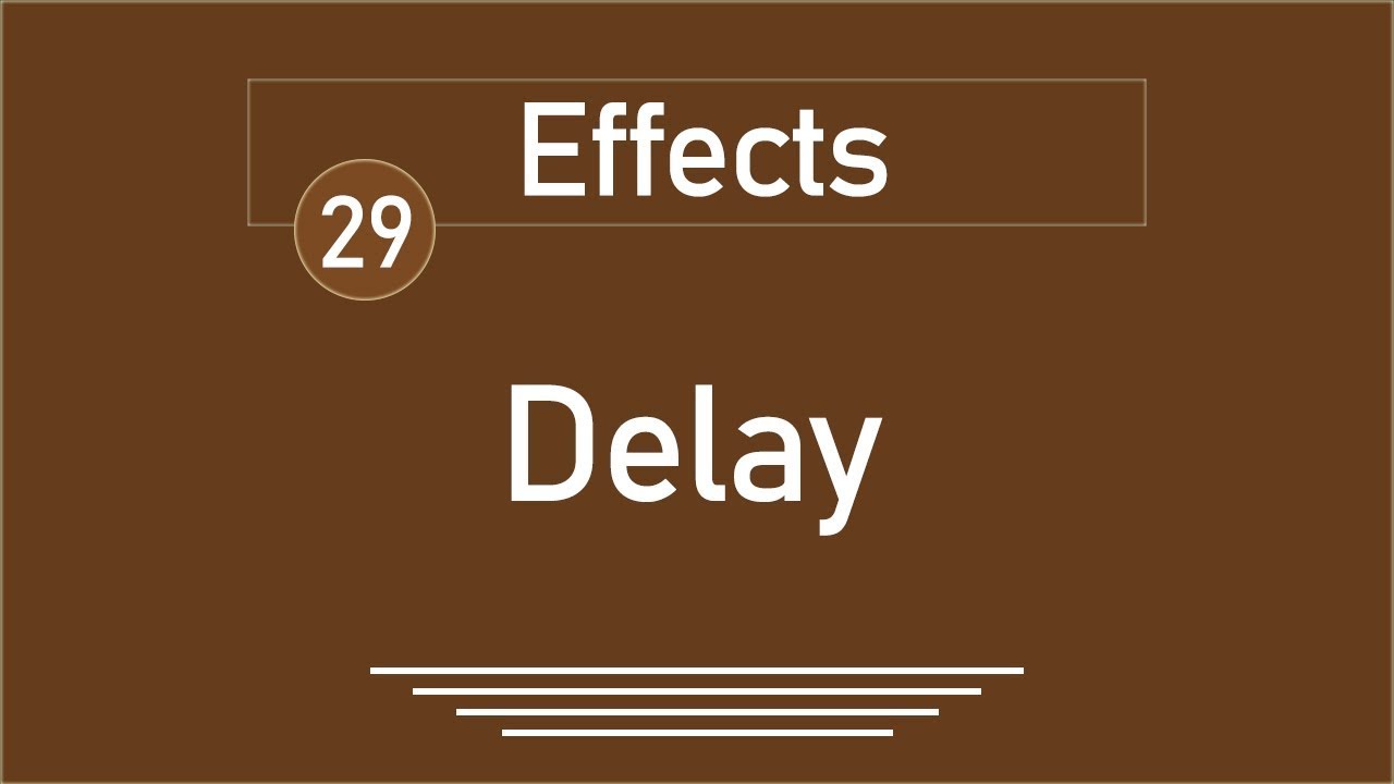 29 - ( jQuery Tutorial ) Effects: Delay - YouTube