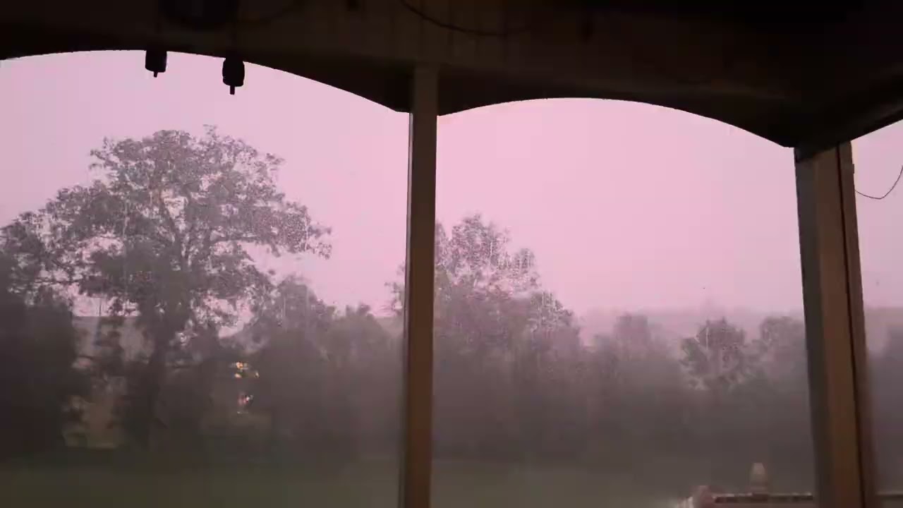 Thunder, wind, and rain